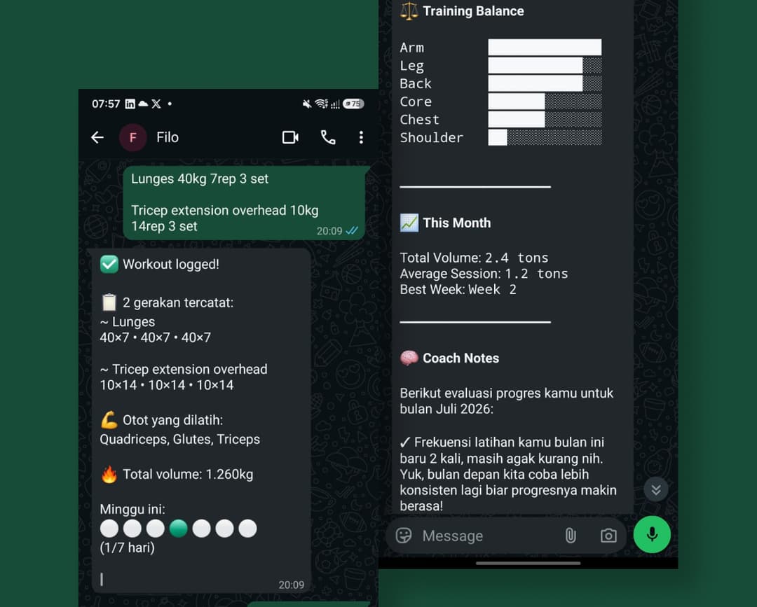 WhatsApp Fitness Tracker Bot